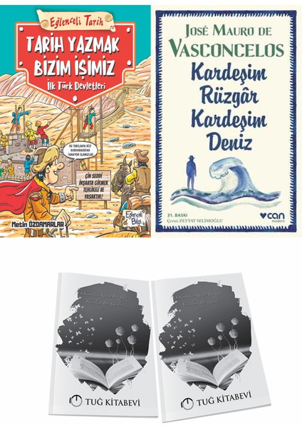 Tarih Yazmak Bizim Işimiz Ilk Türk Devletleri ve Kardeşim Rüzgar Kardeşim Deniz + Hediyeli