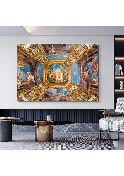 Çiçek Kadın Duvar Sanatı; Gül Başlı Kadın Baskısı; Moda Sanatı; Asmaya Hazır