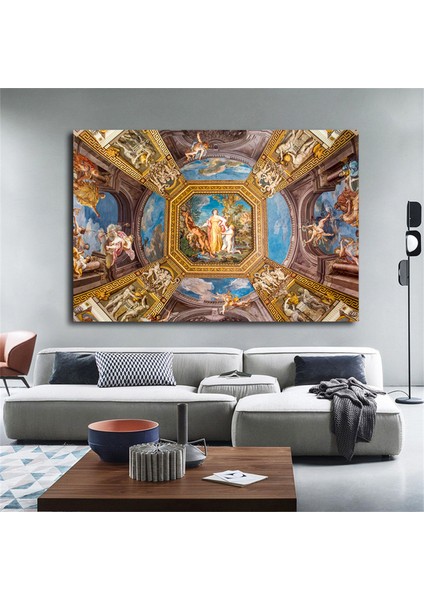 Çiçek Kadın Duvar Sanatı; Gül Başlı Kadın Baskısı; Moda Sanatı; Asmaya Hazır fiyatları