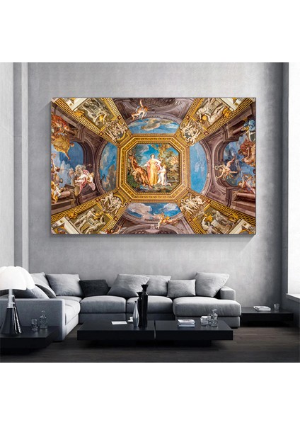 Çiçek Kadın Duvar Sanatı; Gül Başlı Kadın Baskısı; Moda Sanatı; Asmaya Hazır