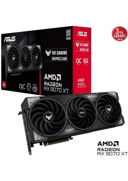 16GB Tuf RX9070XT-O16G Gamıng Gddr6 Hdmı-Dp Pcıe 5.0