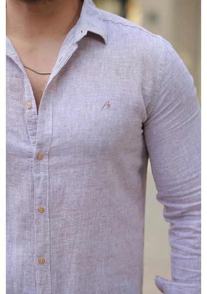 Erkek Pamuklu Keten Gömlek modelleri