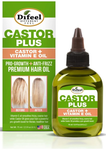 Castor + Vitamin E Saç Bakım Yağı 75 ml