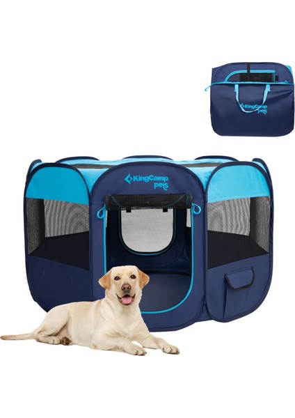 Kingcamp Pets Ancona M Portatif Köpek Çadırı Blue