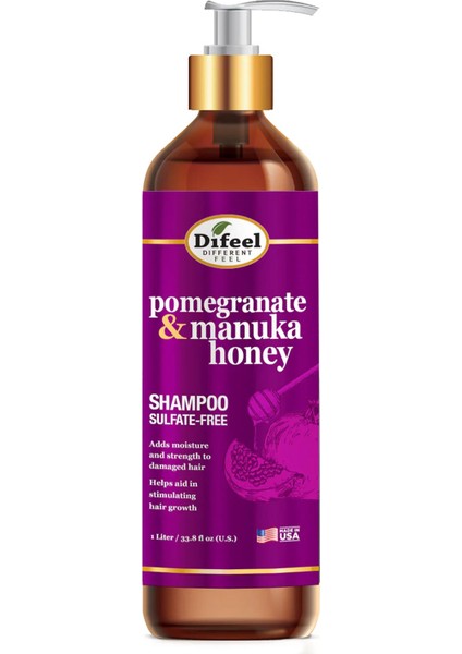 Pomegranate & Manuka Honey Sülfatsız Şampuan 1lt