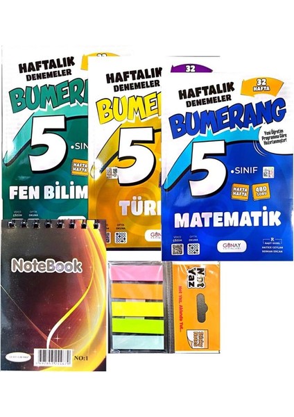 5.sınıf Bumerang 3'lü Haftalık Deneme-Yeni Müfredat Yeni Baskı-