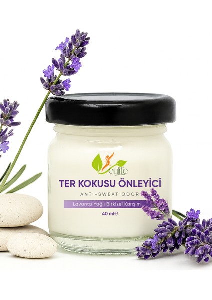 Ter Kokusu Önleyici Lavanta Yağlı Deo Krem 40 ml