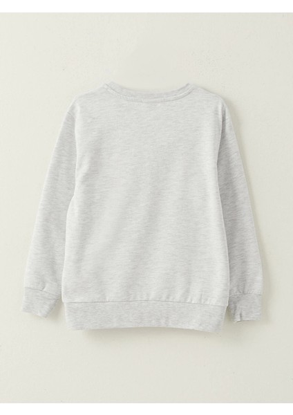 Lcw Kids Gri Bisiklet Yaka Baskılı Uzun Kollu Erkek Çocuk Sweatshirt fiyatları