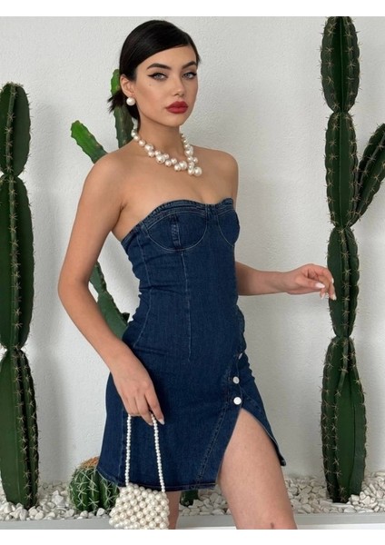 Nerg Düğme Detaylı Elbise modelleri