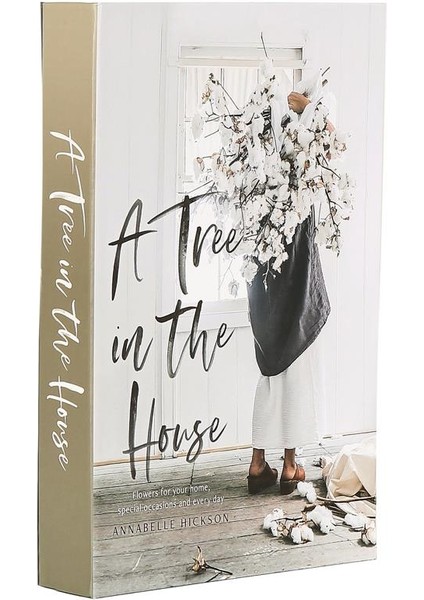 Beyaz Dekoratif Kitap Kutu