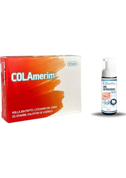 Colamerim 30 Tablet + Hediye Diş Beyazlatıcı Köpük