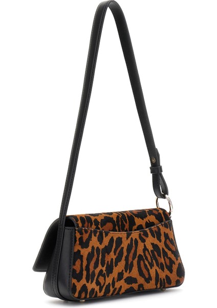 Kadın Leopar Desenli Gerçek Deri Omuz Çantası -Mix fiyatları