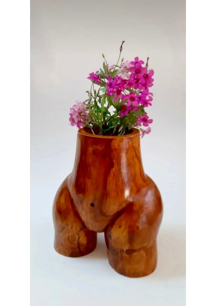 Ksa Silueti Ahşap El Oyması Vazo/biblo modelleri