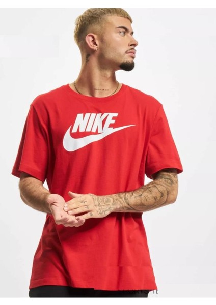 M Nsw Tee Icon Ft Frnch Fs Pamuklu Kırmızı Erkek Tişört