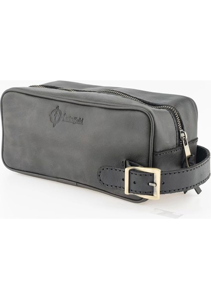 Isme Özel Dopp Kit Kişisel Bakım ve Seyahat Çantası - %100 Rainbow Deri - AC14004 - Antrasit fırsatları