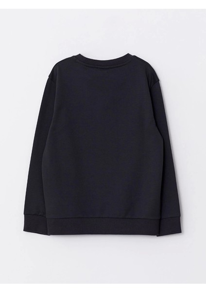 Lcw Kids Antrasit Bisiklet Yaka Baskılı Uzun Kollu Erkek Çocuk Sweatshirt fiyatları