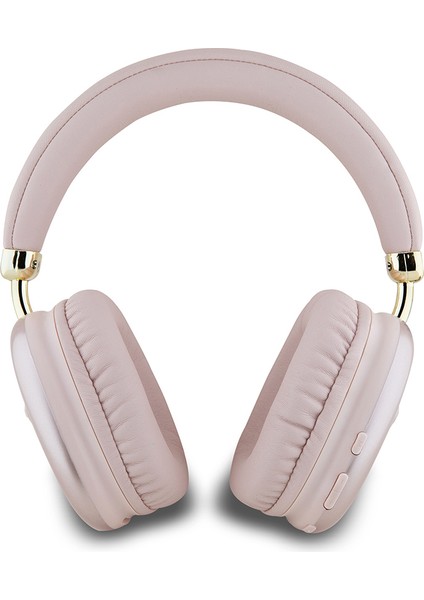 Orjinal Lisanslı Pu Metal Üçgen Logolu Kulak Üstü Bluetooth Kulaklık Luxury Dizayn Pembe modelleri