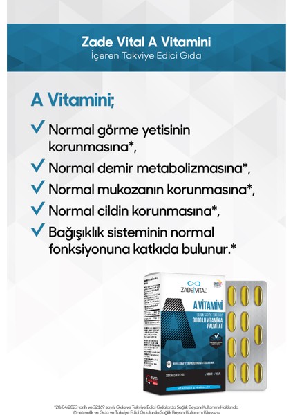 A Vitamini 30 Yumuşak Kapsül modelleri