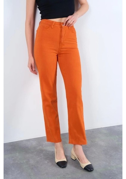 Strong Düz Pantolon - Oranj modelleri