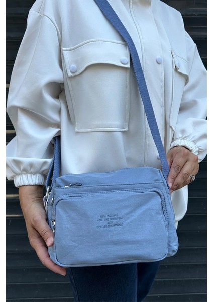 Ithal Klinkır Kumaş Unisex Omuz Çantası