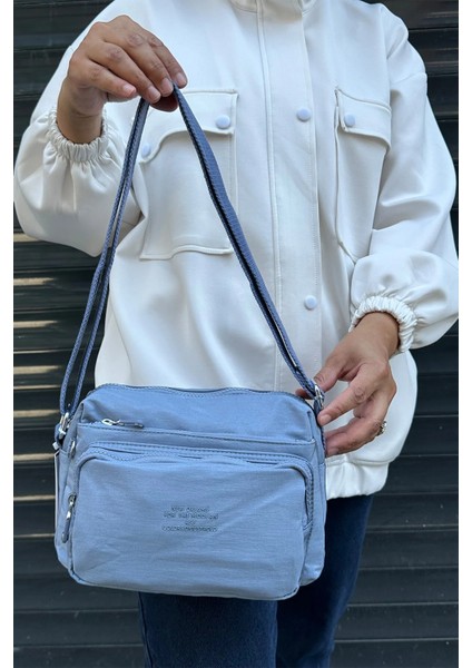 Ithal Klinkır Kumaş Unisex Omuz Çantası