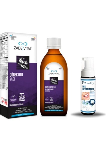 Çörek Otu Yağı 150 ml Hediye Diş Beyazlatıcı Köpük