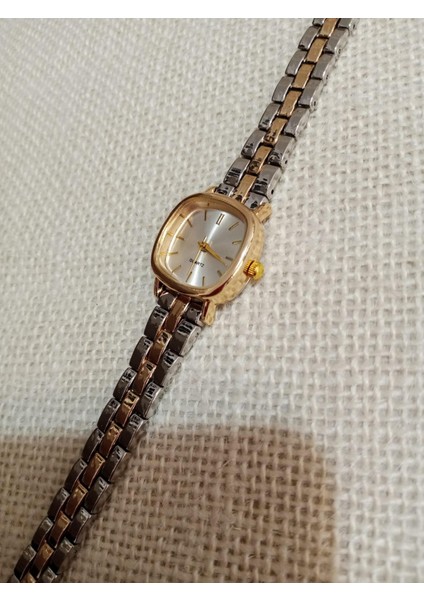 Gold Kasa Retro Still Marka Model Vintage Oval - Zincir Kordon Kadın Kol Saati 0021