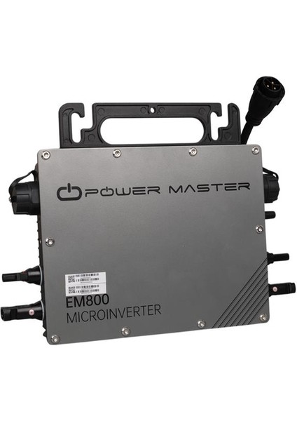 Powermaster EM800 800 Watt Solar Micro Inverter AC220 Volt Trifaze Şebeke Bağlantılı Mppt Invertör
