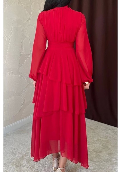 Kırmızı Bel Detaylı Elbise fırsatları