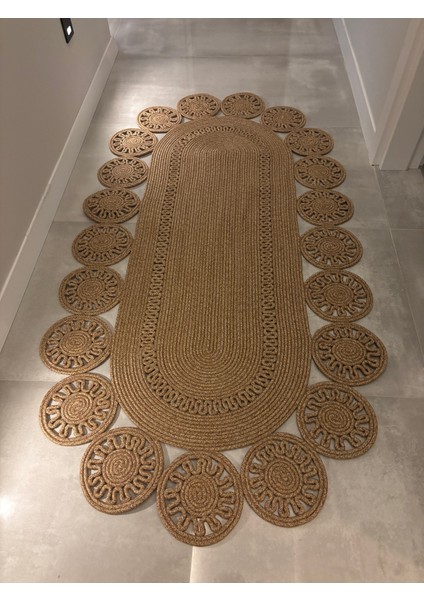 Marguerite Özel Tasarım Hasır Jüt Kilim – Koridor, Antre ve Salon Halısı Yolluk fiyatları