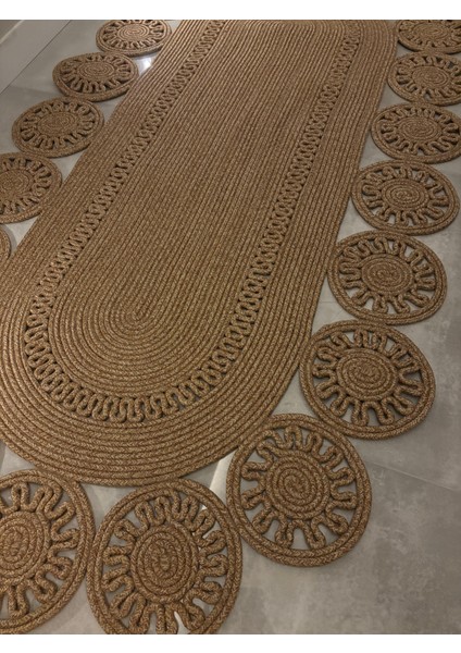 Marguerite Özel Tasarım Hasır Jüt Kilim – Koridor, Antre ve Salon Halısı Yolluk indirimleri