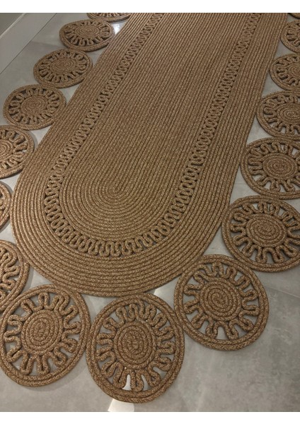 Marguerite Özel Tasarım Hasır Jüt Kilim – Koridor, Antre ve Salon Halısı Yolluk