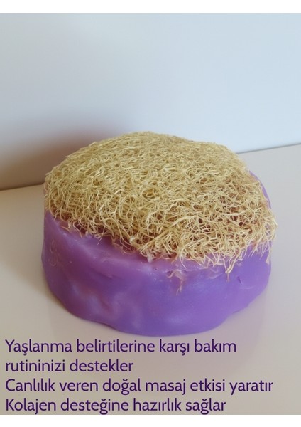 El Yapımı Kabak Lifli Lavanta Sabunu 200 Gram - Bitkisel Lifli, Peeling Etkili El ve Vücut Sabunu modelleri