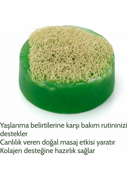 El Yapımı Kabak Lifli Aloe Vera Sabunu 200 Gram - Bitkisel Lifli, Peeling Etkili El ve Vücut Sabunu modelleri