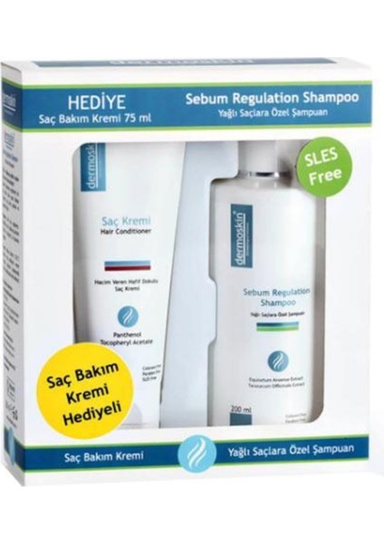 Sebum Regulation Shampoo 200ML+HAIR Conditioner 75ML Hediye