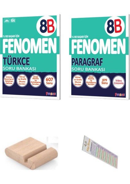 8.sınıf 8 B Paragraf 8 B Türkçe Soru Bankası 2025-2026 +Çözüm Ayracı+Telefon Tutucu