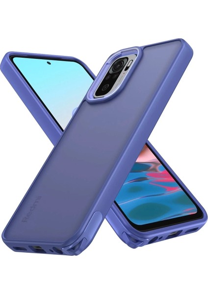 Newface Xiaomi Redmi Note 10 Pro Kılıf Elegant Kapak - Açık Mavi