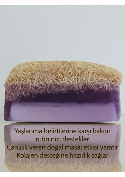 El Yapımı Kabak Lifli Lavanta Sabunu 100 Gram - Bitkisel Lifli, Peeling Etkili El ve Vücut Sabunu modelleri