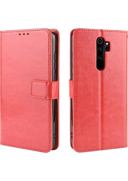 Newface Xiaomi Redmi Note 8 Pro Kılıf Trend S Plus Kapaklı Kılıf - Kırmızı fırsatları