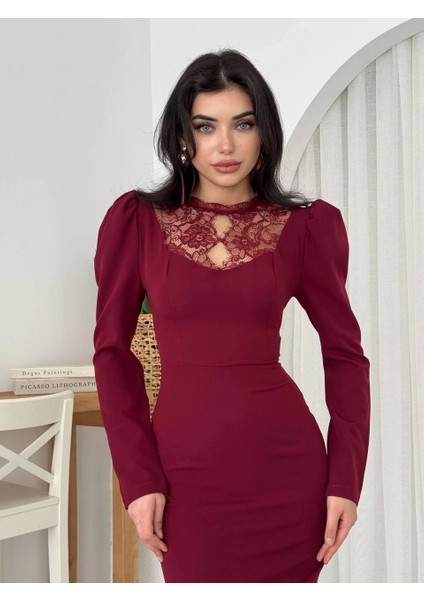 Port Dantel Detay Elbise modelleri