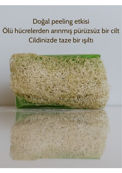 El Yapımı Kabak Lifli Zeytinyağlı Sabun 100 Gram - Bitkisel Lifli, Peeling Etkili El ve Vücut Sabunu fiyatları