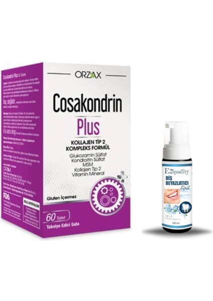 Cosakondrin Plus 60 Tablet Hediye Diş Beyazlatıcı Köpük