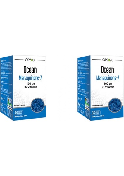 Menaquinone - 7 30 Kapsül 2'li Paket