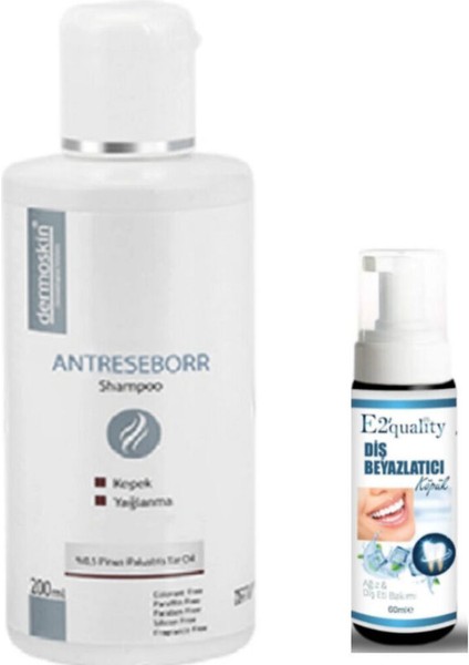 Antiseborrheıc Shampoo 200ML - Diş Beyazlatıcı Köpük Hediye