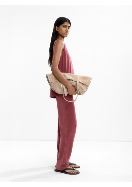 Elastik Belli Pileli Pantolon modelleri