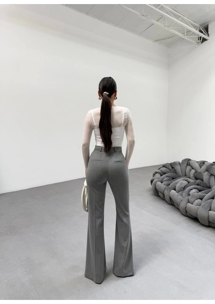 230 gr Poly Viscose Full Lycra Ispanyol Paça Pantolon fiyatları