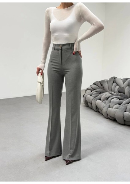 230 gr Poly Viscose Full Lycra Ispanyol Paça Pantolon fırsatları