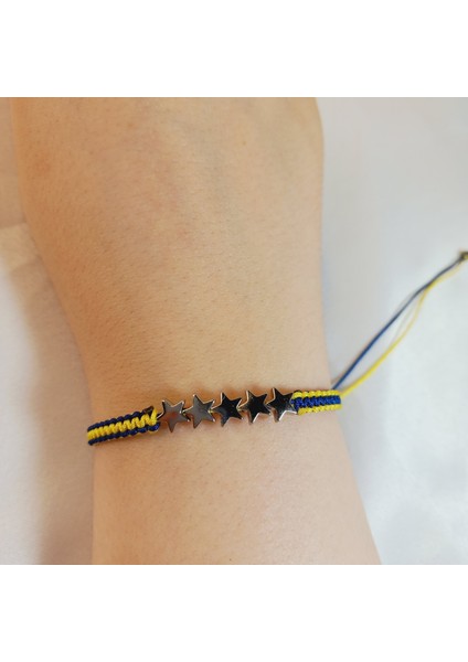 5 Yıldızlı Fenerbahçe Örgü Bileklik, Sarı Lacivert Fenerbahçe Bileklik, Fb Maç Aksesuarı, Ip Bileklik, Taraftar Bileklik, Makrome Bileklik, Taraftar Hediyesi, Fenerbahçe Aksesuarı fiyatları