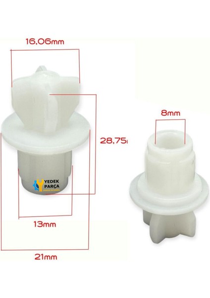 Arnica Uyumlu Orbital Plus Blender Doğrayıcı Bıçak Üst Tepe Dişlisi (Ölçülere Dikkat Ediniz) fiyatları