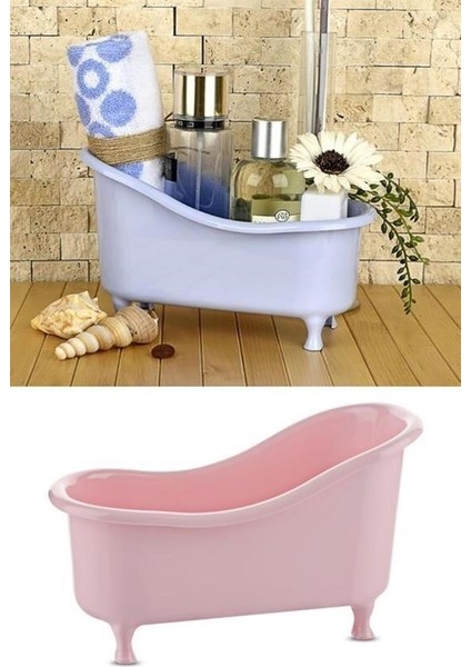 Buffer® Dekoratif Mini Küvet Şeklinde Çok Amaçlı Banyo Düzenleyici Sepet